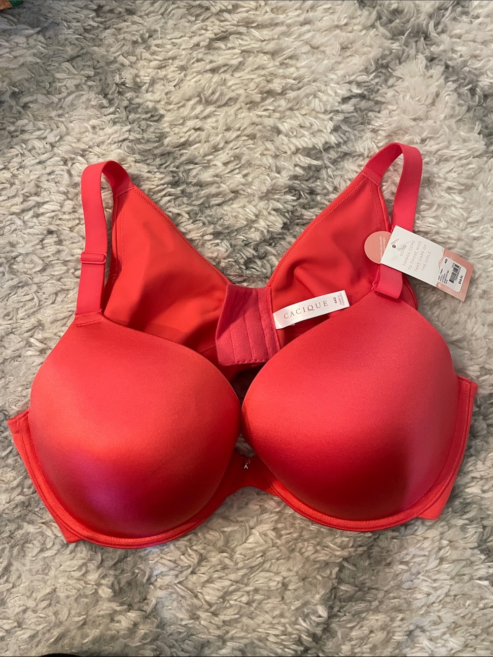 NWT - Cacique Invisible Backsmoother Boost Plunge Bra - 44D